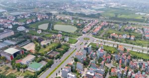 Khu đô thị phía Tây Bắc thành phố Bắc Ninh nhìn từ trên cao, gần khu vực MIK Bắc Ninh phát triển
