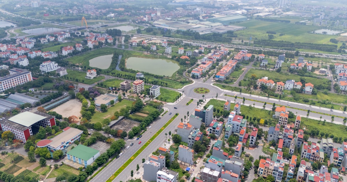 Khu đô thị phía Tây Bắc thành phố Bắc Ninh nhìn từ trên cao, gần khu vực MIK Bắc Ninh phát triển